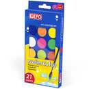 Watercolors Art Coloring Set 21 Colors - Efo