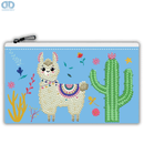 Ψηφιδωτή Θήκη με Φερμουάρ "Lama Party" - Diamond Dotz