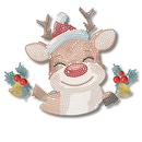 Ψηφιδωτό Κάδρο Christmas Trio Reindeer - Diamond Dotz