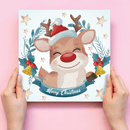 Ψηφιδωτό Κάδρο Christmas Trio Reindeer - Diamond Dotz