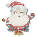 Ψηφιδωτό Κάδρο Christmas Trio Santa - Diamond Dotz