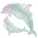 Ψηφιδωτό Κάδρο Dolphin Dance - Diamond Dotz