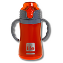 Ανοξείδωτο Παγούρι Θερμός με Εσωτερικό Καλαμάκι 300ml Red - Ecolife