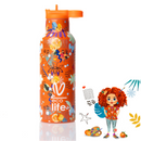 Ανοξείδωτο Παγούρι Θερμός με Εσωτερικό Καλαμάκι 500ml Ice - Ecolife