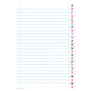 School Notebook 17x25 Blue 20/30/40/50/60/80/100 Sheets