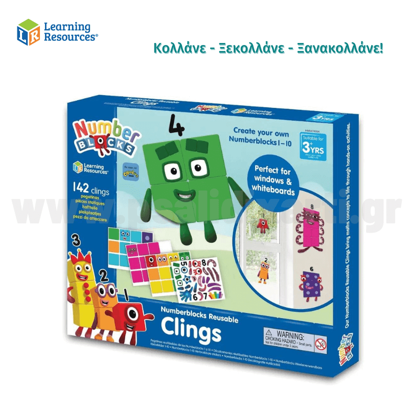 Reusable Sticker Characters Numberblocks 1-10