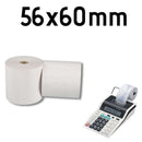 Απλή Χαρτοταινία Αριθμομηχανής 57Χ60mm, 10 Ρολλά