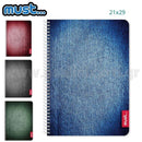 Τετράδιο Σπιράλ 1 Θέμα 30 Φύλλα "Jeans" 21x29 (Α4) - Must Σχολικό Τετράδιο Psalidixarti.gr