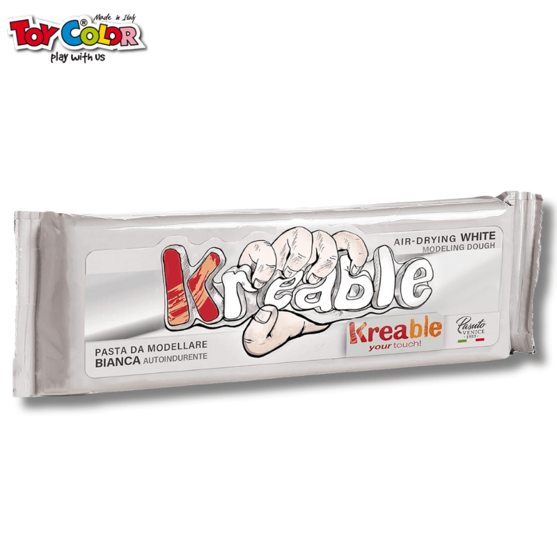 Modeling Clay White 500gr KREA - Toy Color