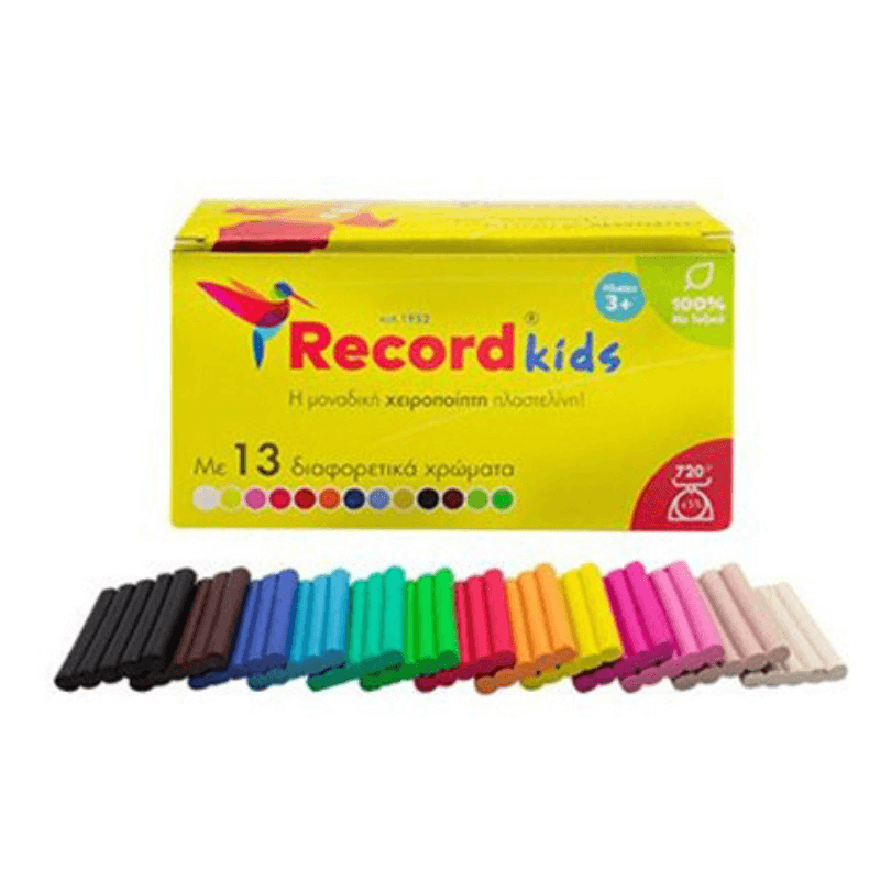 Χειροποίητη πλαστελίνη Record Kids 13 Χρώματα