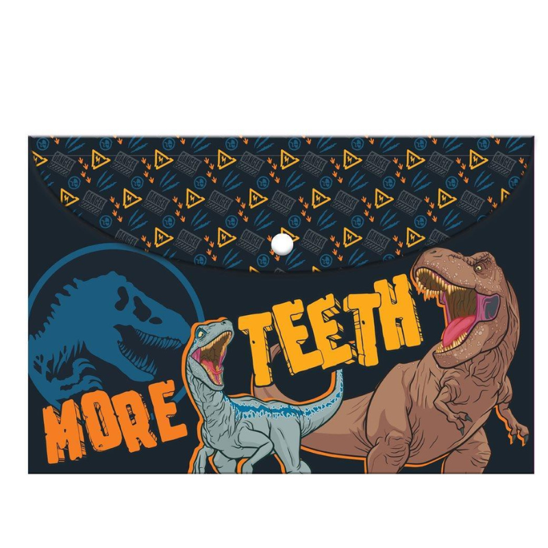 Φάκελος Α4 Πλαστικός με Κουμπί JURASSIC