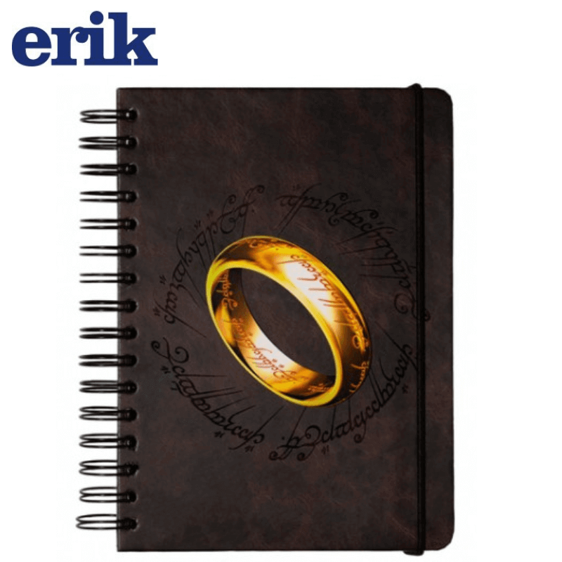 Spiral notebook with rubber A5/15X21 with THE LORD OF THE RINGS