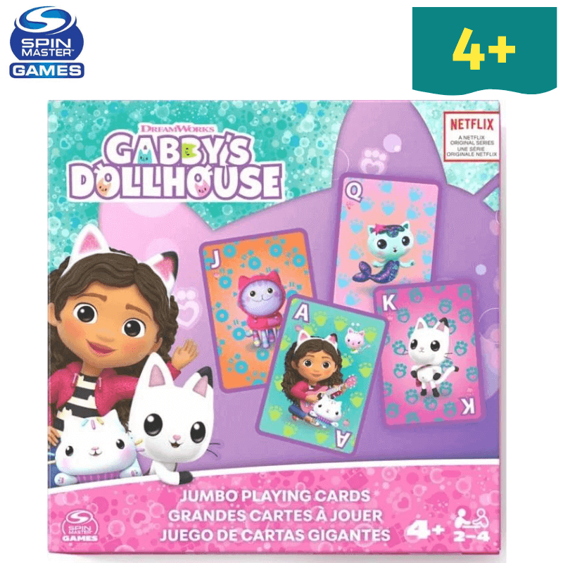 Spin Master Επιτραπέζιο Παιχνίδι Gabby's Dollhouse - Jumbo Playing Cards