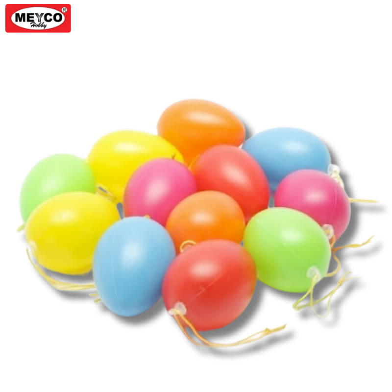 Πλαστικά Χρωματιστά Αυγά - Meyco Hobby