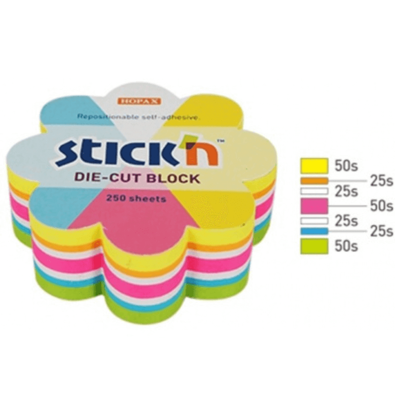Neon Circle Note Paper Stickers, 67x67mm, 250 Sheets.