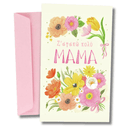 Ευχετήρια Κάρτα για Μαμά –  Φλοράλ vintage
