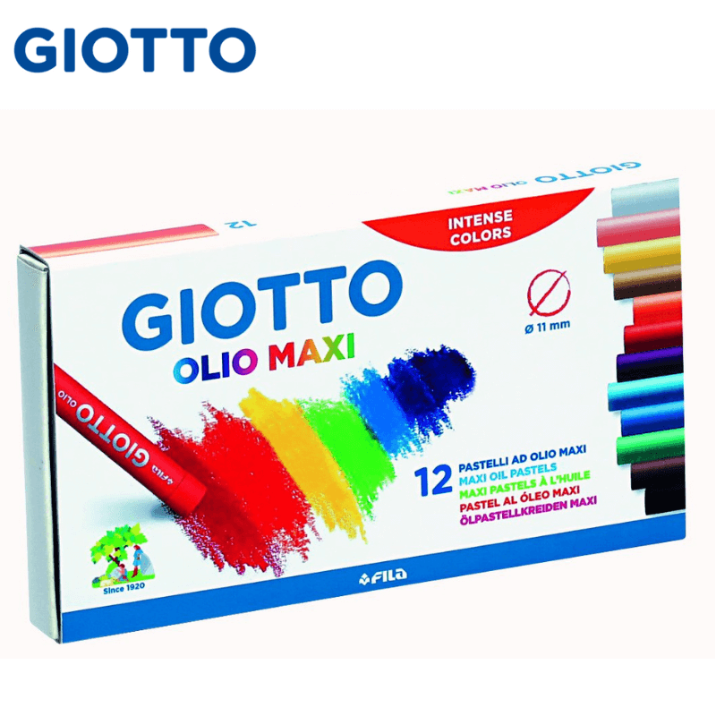 Λαδοπαστέλ Olio Maxi 12 Χρώματα - Giotto