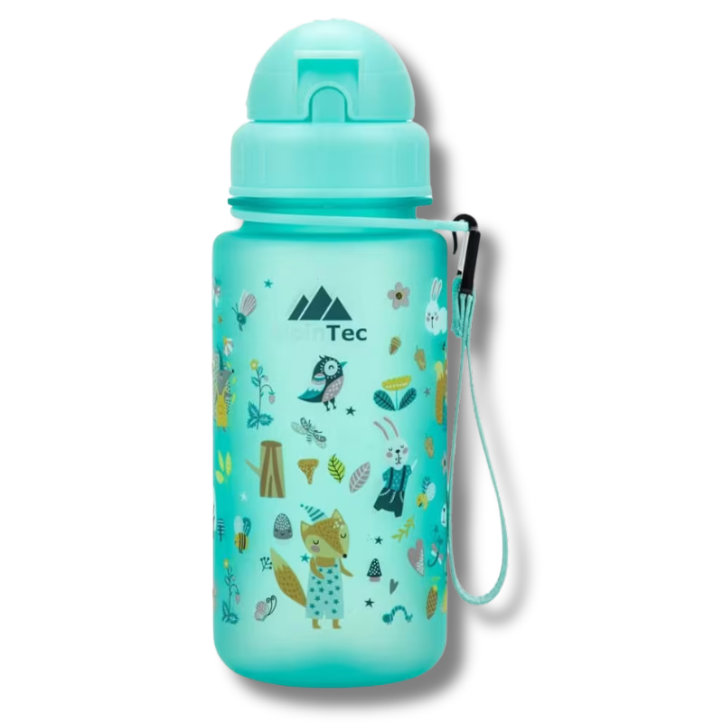 Παγούρι με Καλαμάκι από Tritan Bpa Free 400ml Forest Animals - AlpinTec