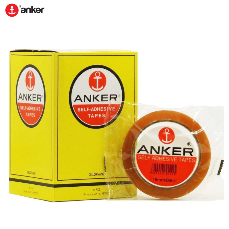 Adhesive Tape - Clear Tape 19mm x 66 meters - Anker