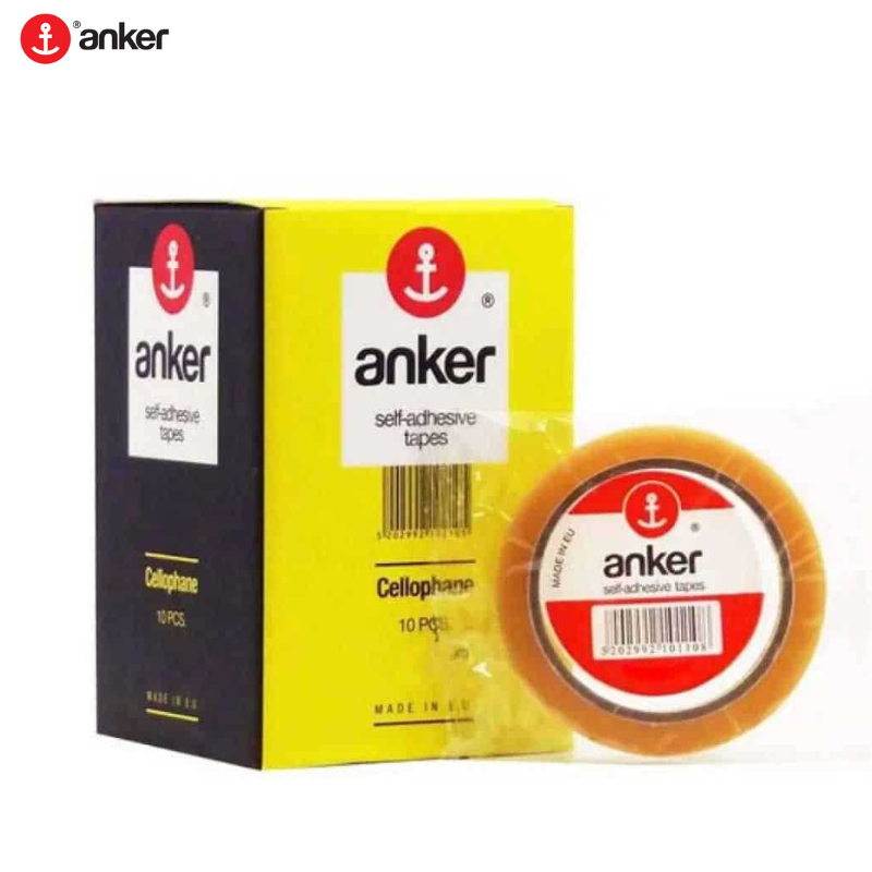 Adhesive Tape - Clear Tape 15mm x 66 meters - Anker