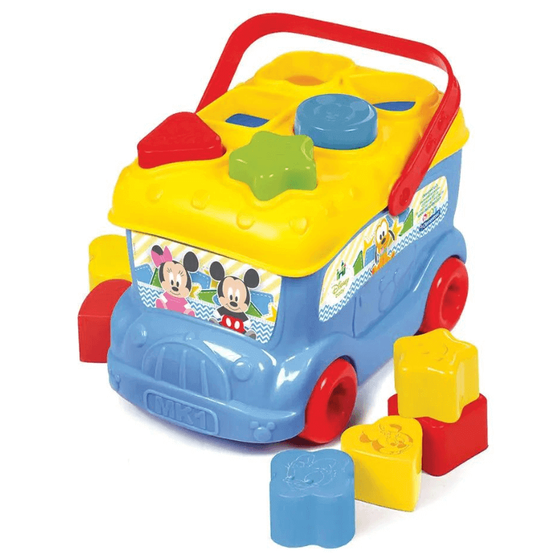 Disney Baby Baby Toy Mickey Bus With Shapes For 10+ Months - Baby Clementoni
