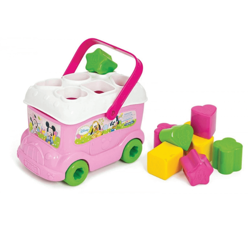 Disney Baby Baby Toy Minnie Bus With Shapes For 10+ Months - Baby Clementoni