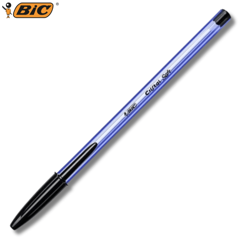 Στυλό Διαρκείας Μαύρο 1.2mm - Bic Cristal Soft