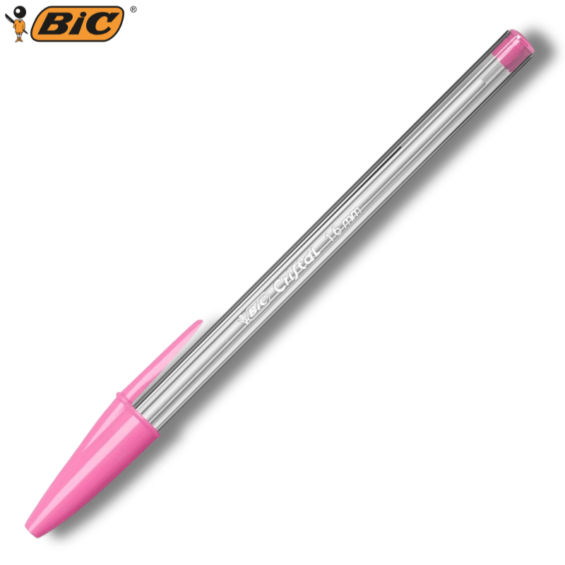 Στυλό Διαρκείας Ροζ 1.6 mm - Bic Cristal Fun
