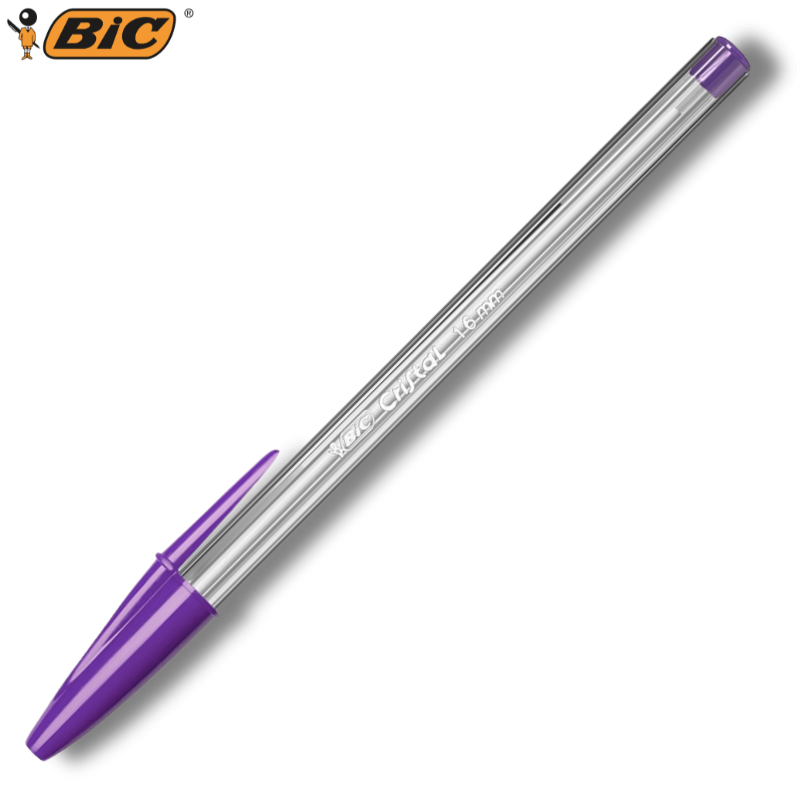 Στυλό Διαρκείας Μωβ 1.6 mm - Bic Cristal Fun