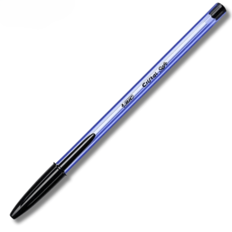 Στυλό Διαρκείας Μαύρο 1.2mm - Bic Cristal Soft