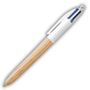 Στυλό Διαρκείας με Ξύλινη Βάση 1.0mm 4 Χρώματα - Bic