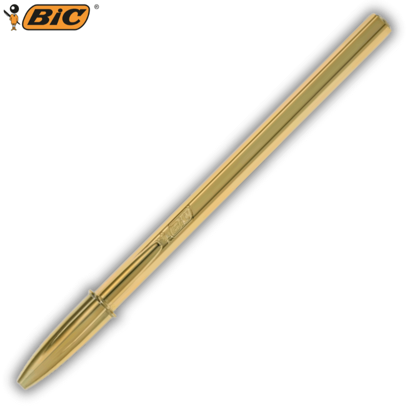 Στυλό Διαρκείας Μπλε 1.2mm Shine Cristal Gold - Bic