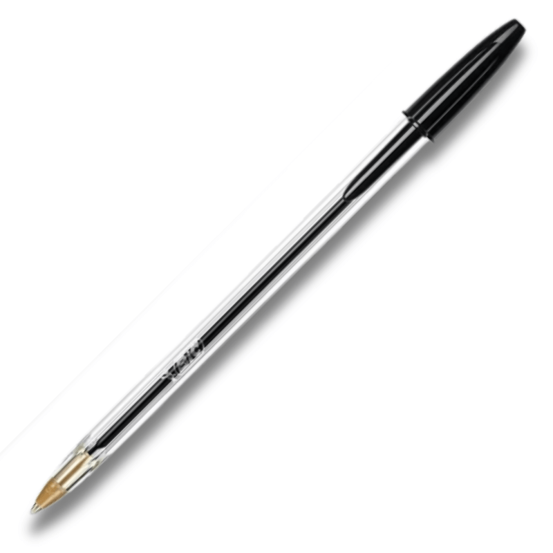 Στυλό Διαρκείας Μαύρο 1.0 mm (Κουτί 50 Τεμαχίων) - Bic Cristal Original