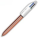 Στυλό Διαρκείας 1.0mm 4 Χρώματα Rose Gold - Bic