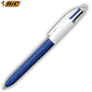 Στυλό Διαρκείας με Ξύλινη Μπλέ Βάση 1.0mm 4 Χρώματα - Bic