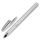 Στυλό Διαρκείας Μαύρο 1.0mm Shine Cristal Silver - Bic