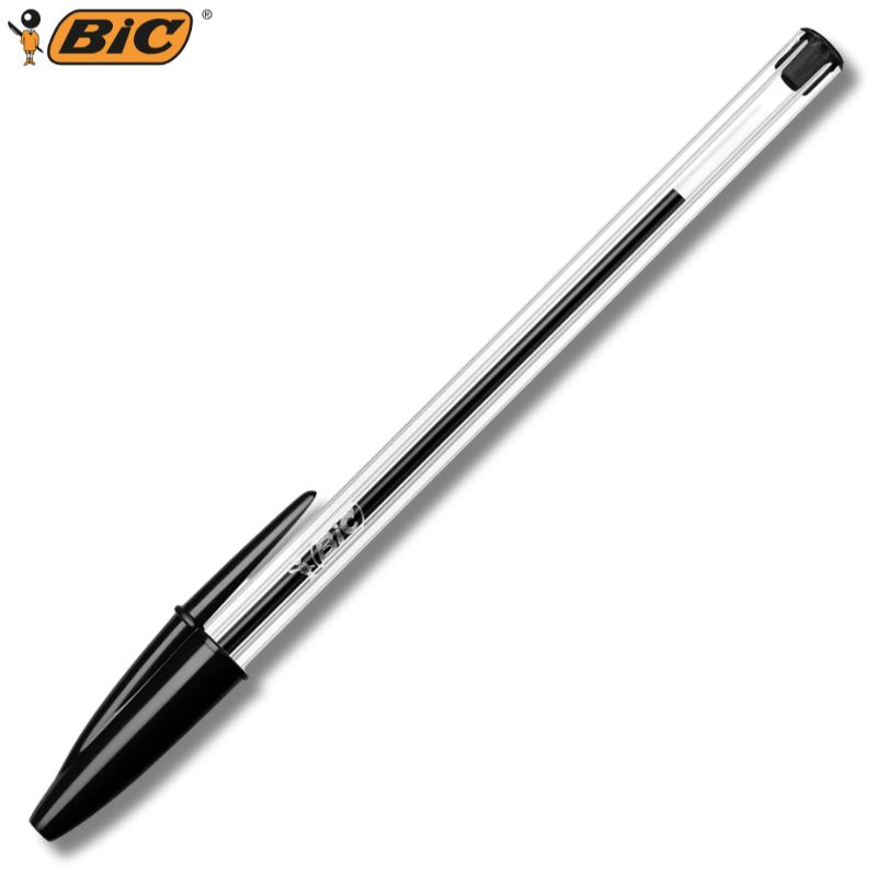 Στυλό Διαρκείας Μαύρο 1.0mm - Bic Cristal Original