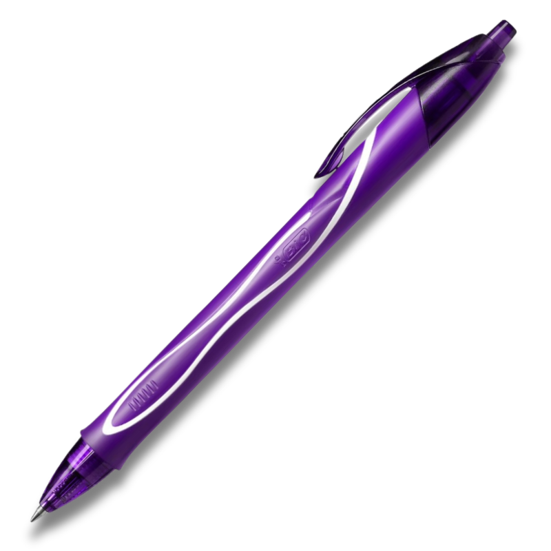 Στυλό Gel Μωβ 0.7mm  Gelocity Quick Dry - Bic