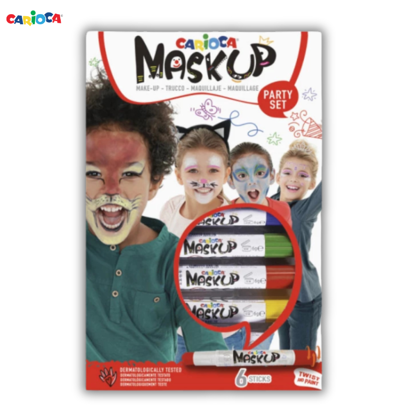 Χρώματα Προσώπου Mask Up Party Set 6 Χρώματα - Carioca