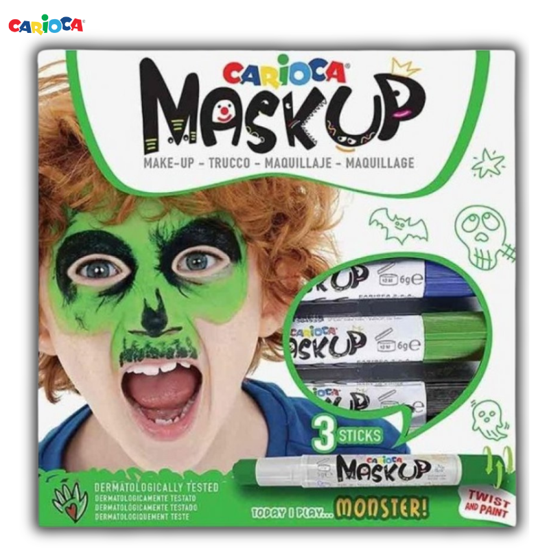 Χρώματα Προσώπου Μαρκαδόροι MaskUp/3 Monster - Carioca