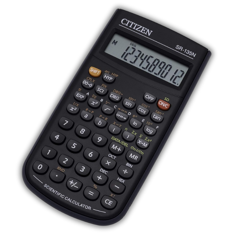 Office calculator CITIZEN CDB 1201-BK, 12 digits. 20x16x3cm