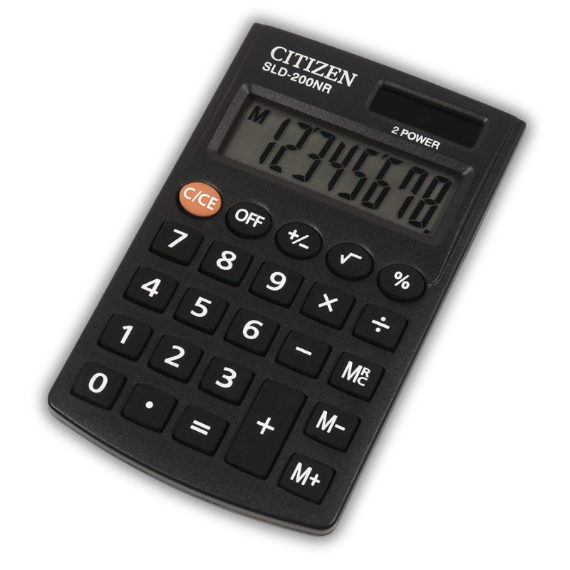 Office calculator CITIZEN CDB 1201-BK, 12 digits. 20x16x3cm