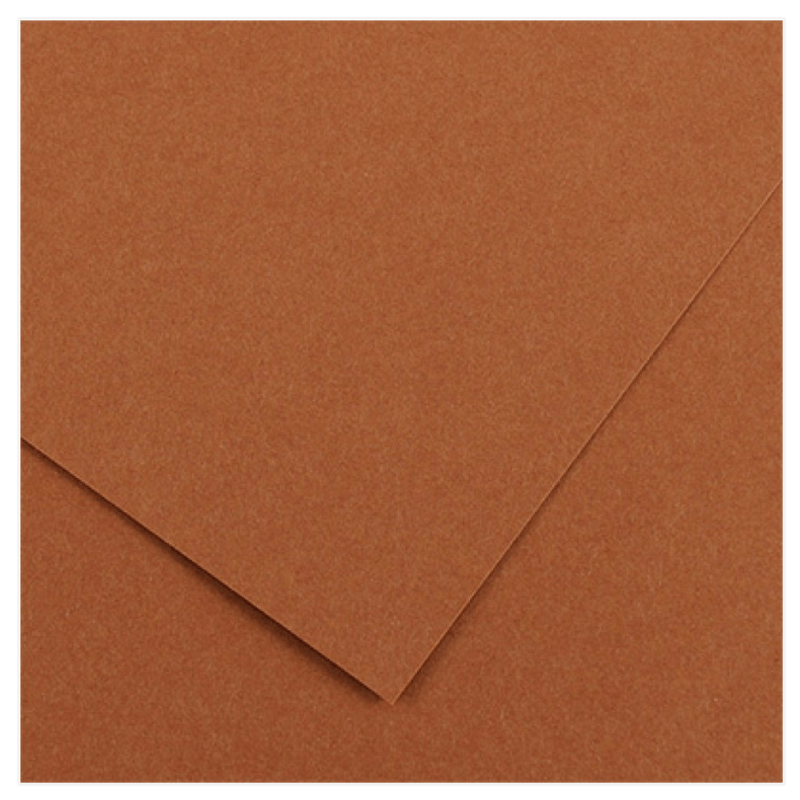 Χαρτί Canson Nut Brown (Καφέ Ανοιχτό) 220gr 50x70 - Colorline