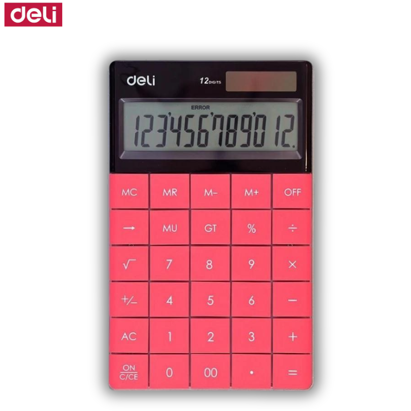 DELI E1519A Office Calculator 12 digits 14.6x10.3cm