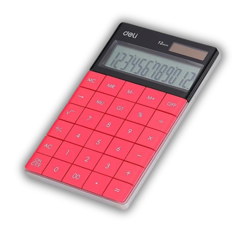 DELI E1519A Office Calculator 12 digits 14.6x10.3cm