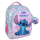 Τσάντα Πλάτης Δημοτικού 32Χ18Χ43 3 θήκες LILO & STITCH CUTIE