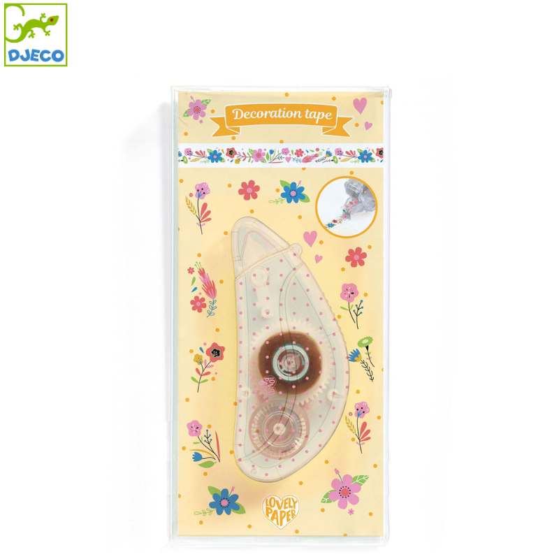 Self-adhesive decorative tape 6 meters with mechanism "Flowers" - Djeco