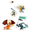 Set of 160 "Knights" Stickers - Djeco