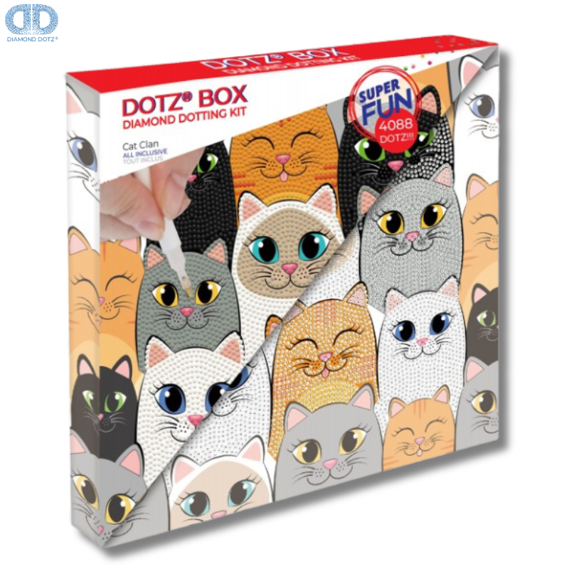 Dotz Box "Dotz at the Zoo" Mosaic Frame 28x28 - Diamond Dotz