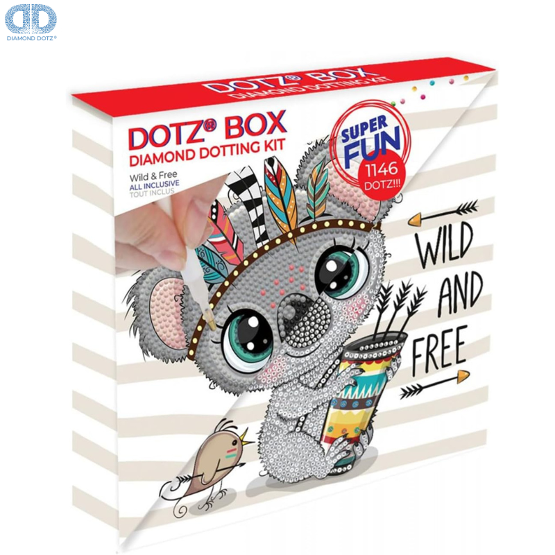 Dotz Box "Wild Free" Mosaic Frame 22x22 - Diamond Dotz